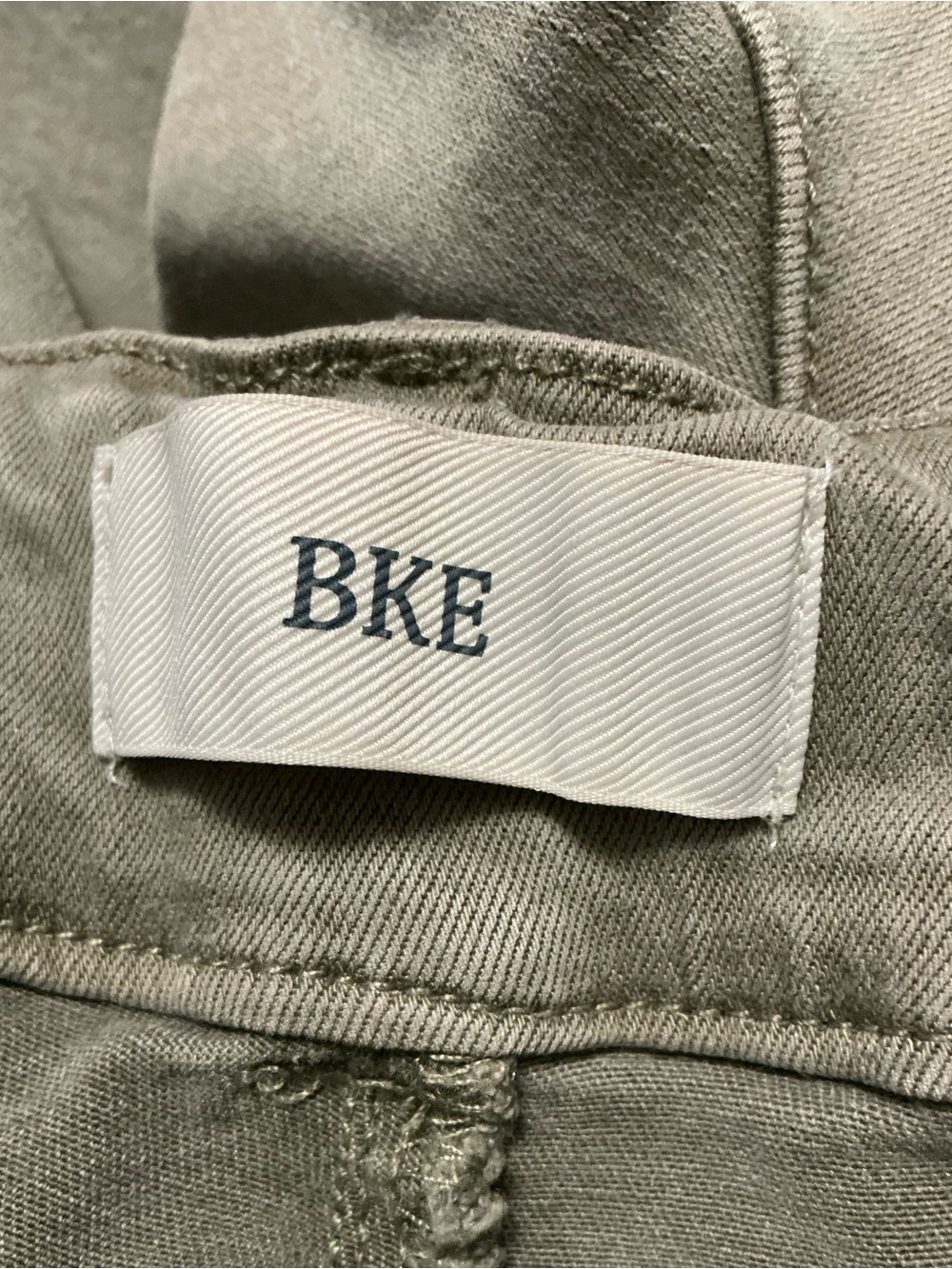 Y2K BKE Buckle Olive Green Cargo Shorts Utility Size 31 - Picture 3 of 9